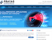 Tablet Screenshot of prayagsoftwaresolutions.com
